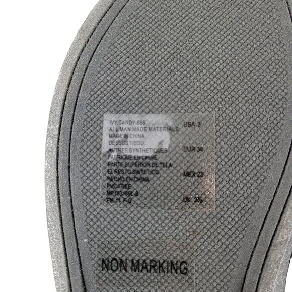 Michael Kors Girl's Ivy Candy Slip-On Sneakers Sz 3 Low Top Muted Silver - Picture 15 of 15